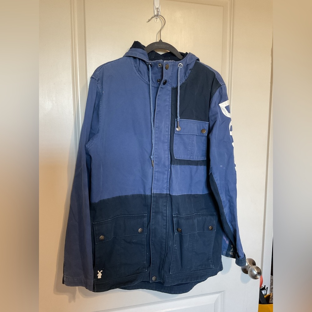 Dutch Bros Two-Tone Navy and Blue Field Jacket